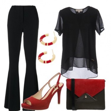 Outfit Il sandalo rosso