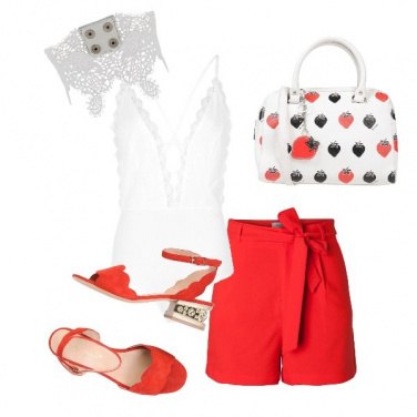 Outfit Panna e fragola