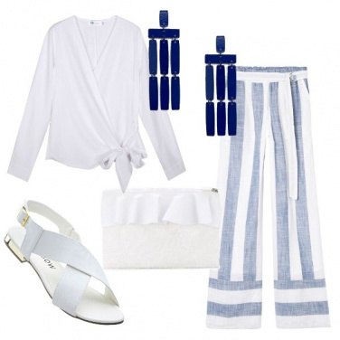 Outfit In riga e col tacco flat