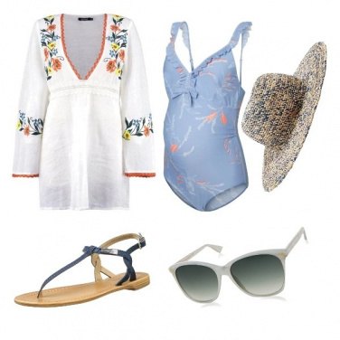 Outfit Giornata al mare con il pancione