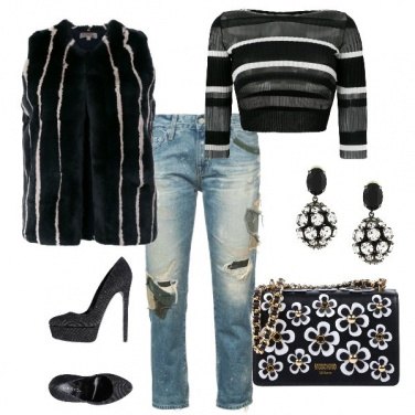 Outfit Lo smanicato di pelliccia