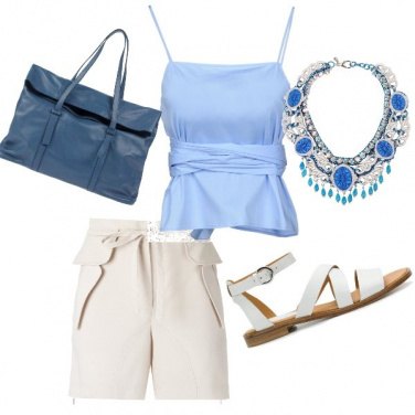 Outfit I toni del celeste