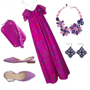 Outfit Viola che passione