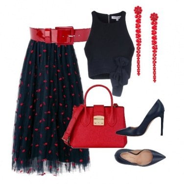Outfit Red and blue