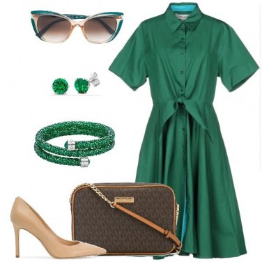 Outfit Invitata in verde