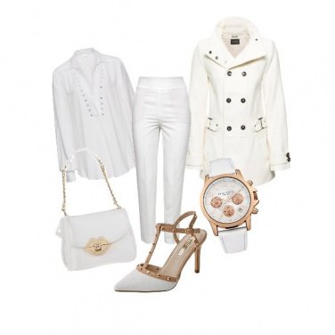 Outfit Fuori è grigio? Vado in bianco!