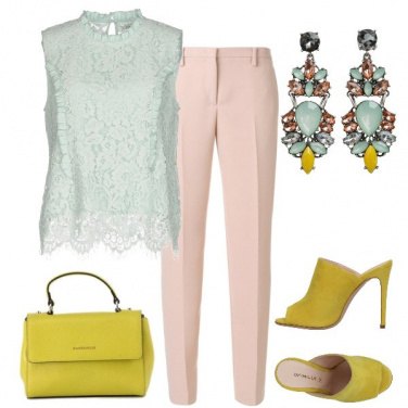 Outfit Con la blusa in pizzo