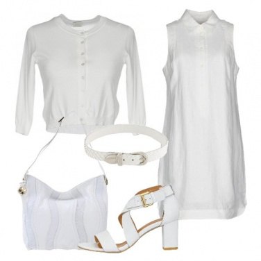 Outfit Bianco lino