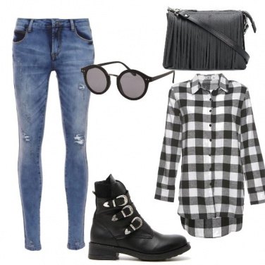 Outfit Black and white