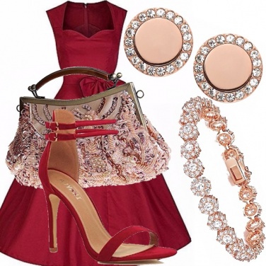 Outfit Porpora golden rose