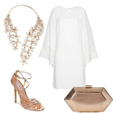 Outfit Sublime in bianco e oro