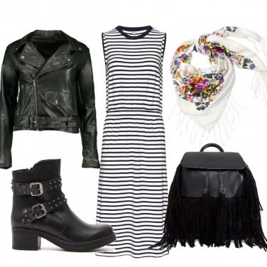 Outfit Abito e biker