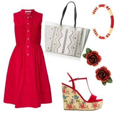 Outfit Shopping in red