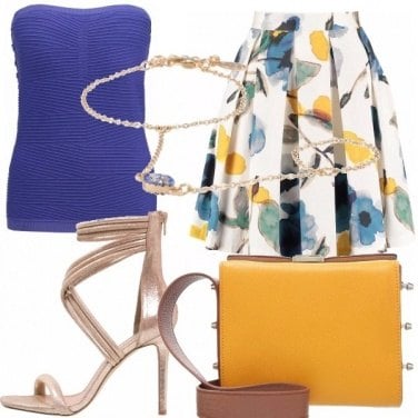 Outfit Giallo, oro e blu!
