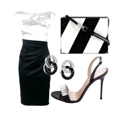 Outfit Chic in bianco e nero