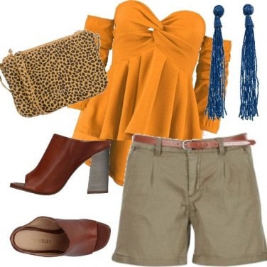 Outfit La blusa ocra