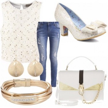 Outfit Panna e oro