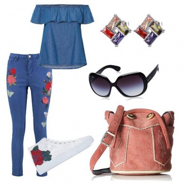 Outfit Rose e denim