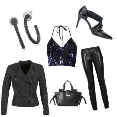 Outfit In pelle nera