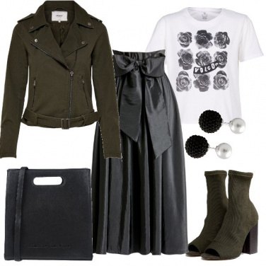 Outfit Verde e nero