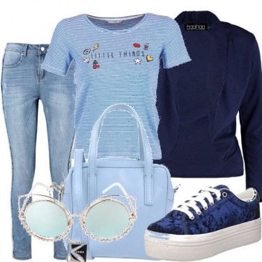 Outfit Azzurro col blu