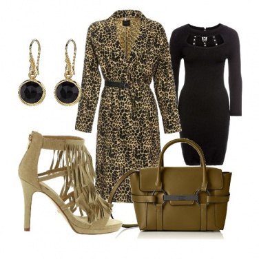 Outfit Animalier e frange