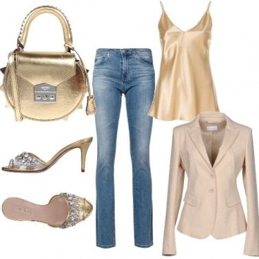 Outfit Gold night