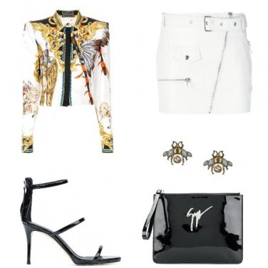 Outfit La minigonna bianca