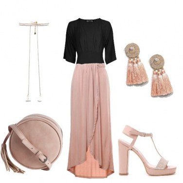 Outfit Rosa cerimonia
