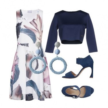 Outfit Cocktail in blu