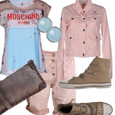 Outfit Rosa ed azzurro rocks!