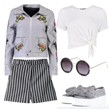 Outfit Borchie e patch sul Biker