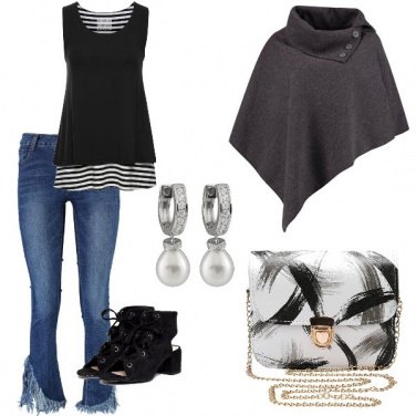 Outfit Mi piace la mantella