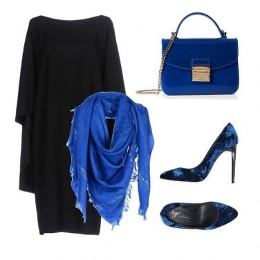 Outfit Nero + Blu