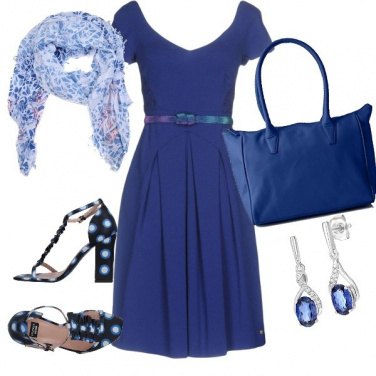 Outfit Fresca primavera in blu