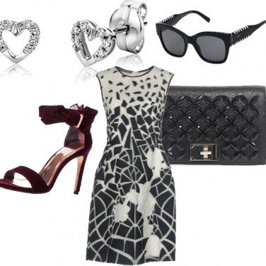 Outfit Cerimonia black-white
