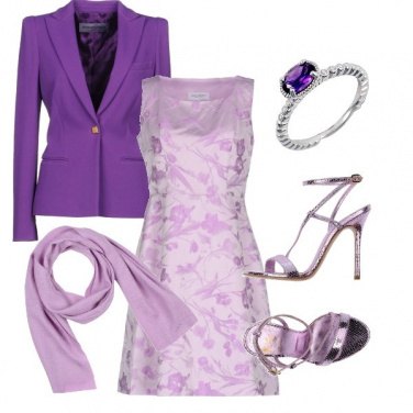Outfit Freddolosa nei toni del lilla