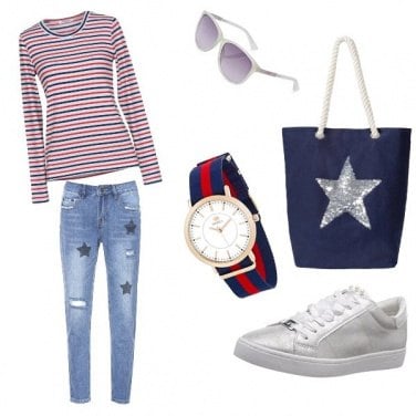 Outfit Stelle e strisce