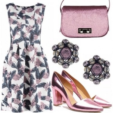 Outfit Cerimonia malva
