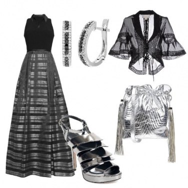 Outfit Nero e silver