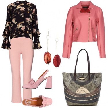 Outfit Biker e rouges