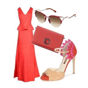 Outfit Upper class red