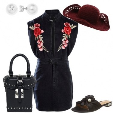 Outfit Ciabattine e cappello