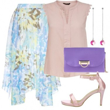 Outfit Gonna asimmetrica