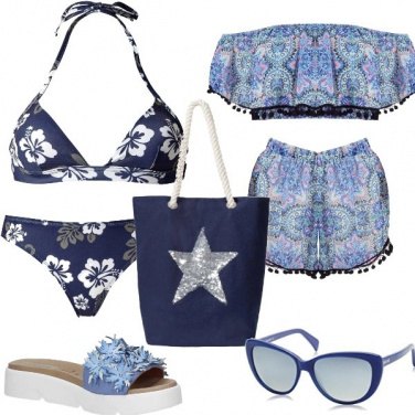 Outfit Blu come il mare
