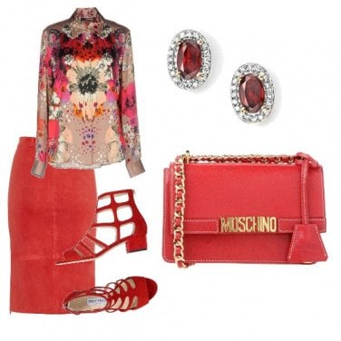 Outfit Rosso totale