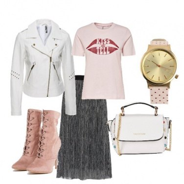 Outfit Romanticamente Biker...low cost.