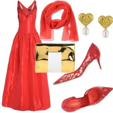 Outfit Rosso da Red Carpet