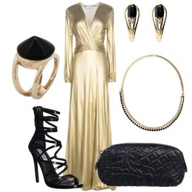 Outfit Red carpet gold