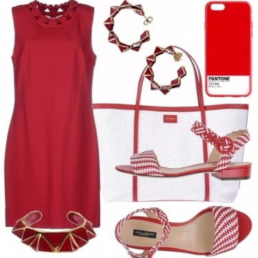 Outfit Pantone - red